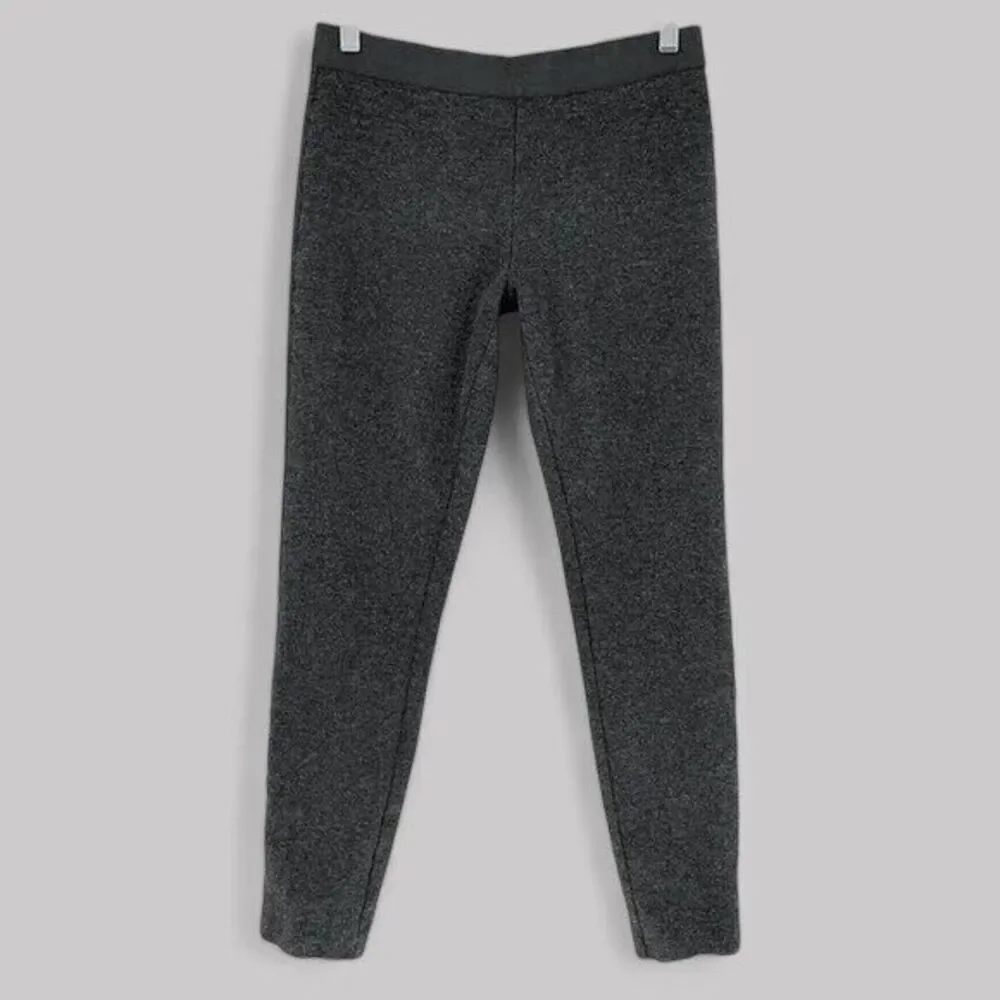 J. Crew Pants Womens Sz 4 Gray Ponte Legging‎ Pixie Ponte Exposed Zip Back 31090